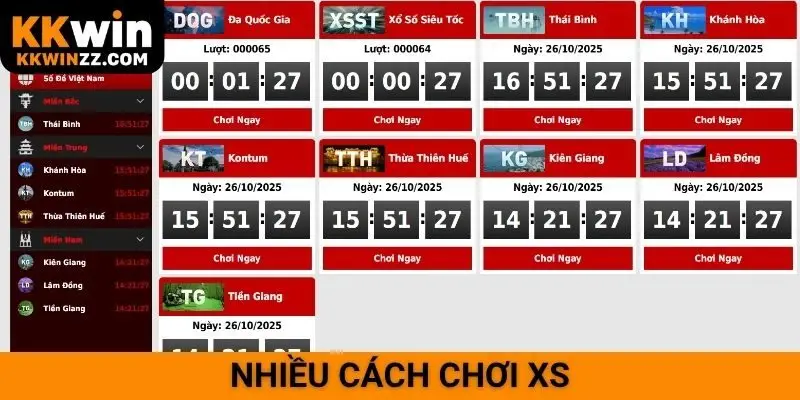 Nhiều cách chơi XS